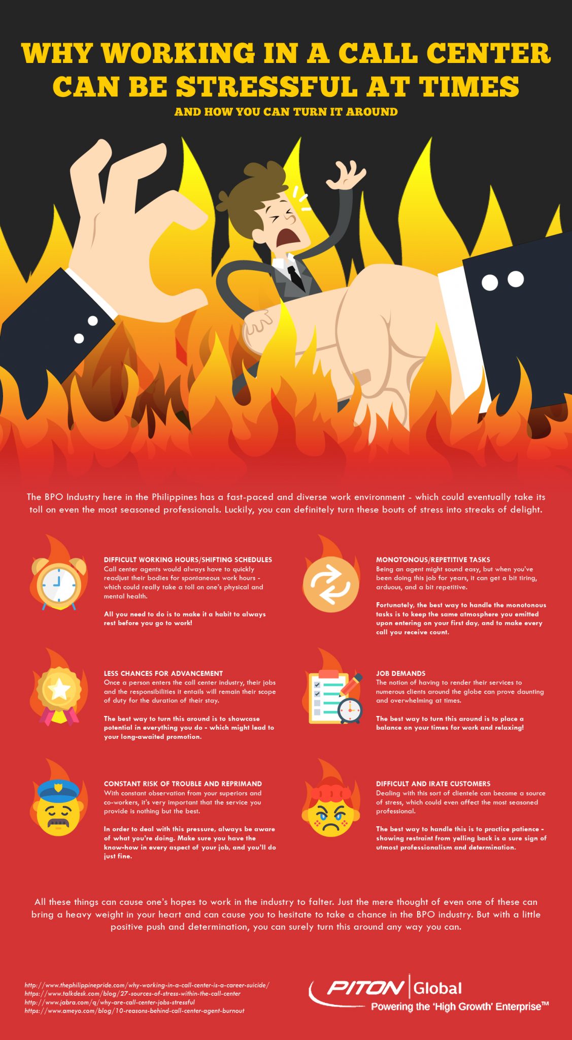 Why Working in a Call Center can be Stressful at Times Infographic