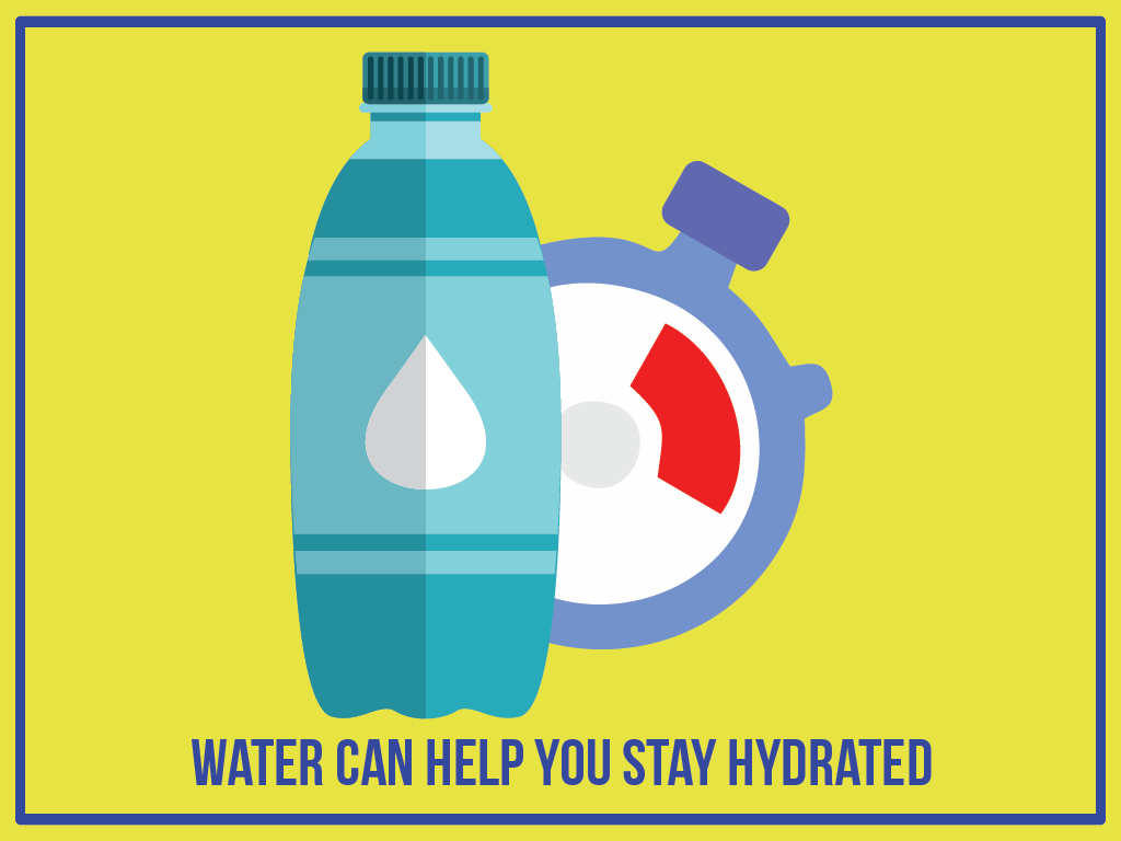 Water can help you stay hydrated