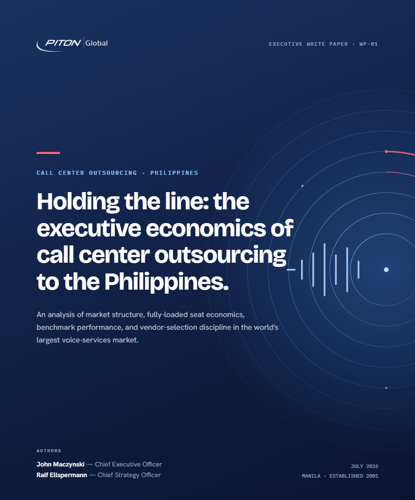 White paper cover &mdash; PITON-Global Executive White Paper WP-01