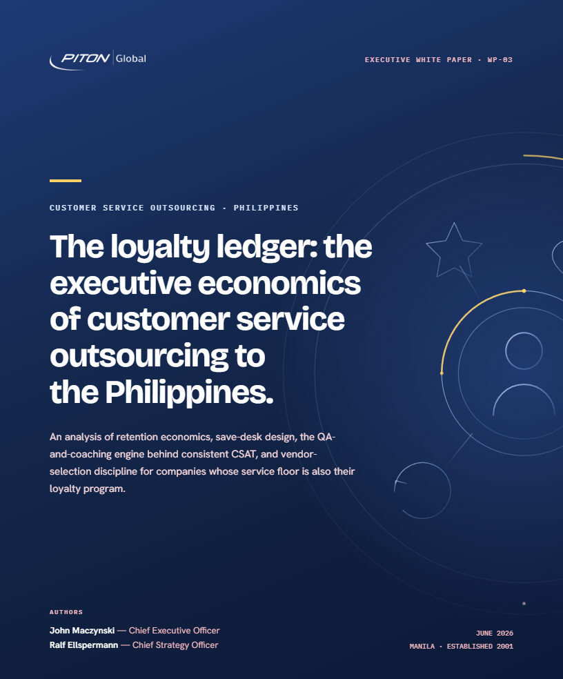 White paper cover &mdash; PITON-Global Executive White Paper WP-03