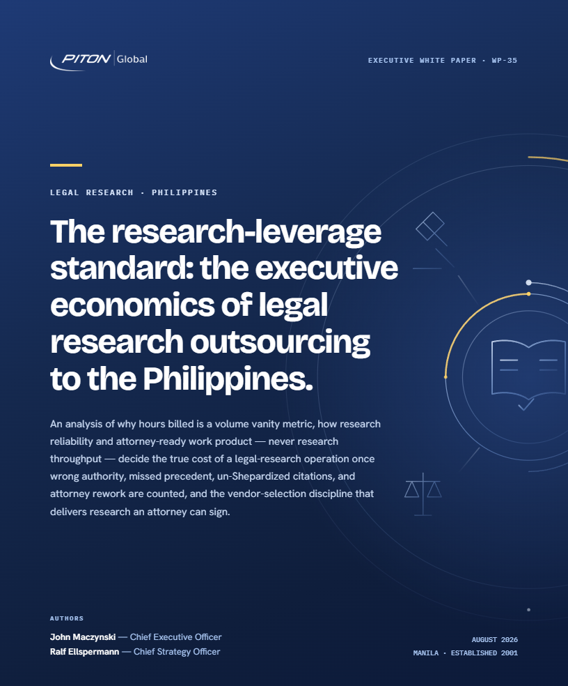 WP-35 Legal Research Outsourcing white paper cover