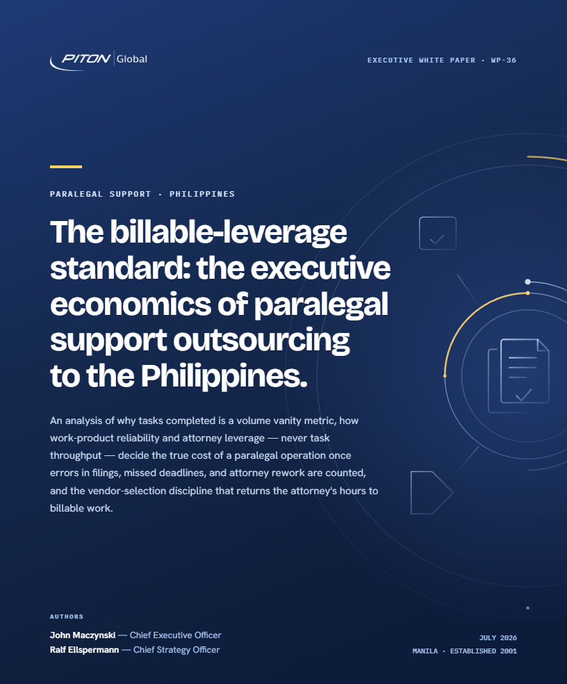 WP-36 Paralegal Support Outsourcing white paper cover