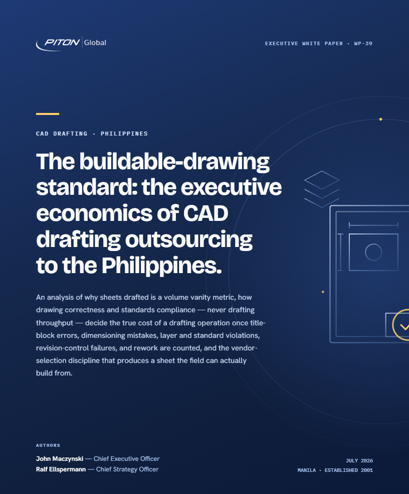 WP-39 CAD Drafting Outsourcing white paper cover