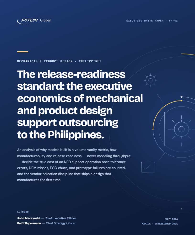 WP-41 Mechanical & Product Design Support Outsourcing white paper cover
