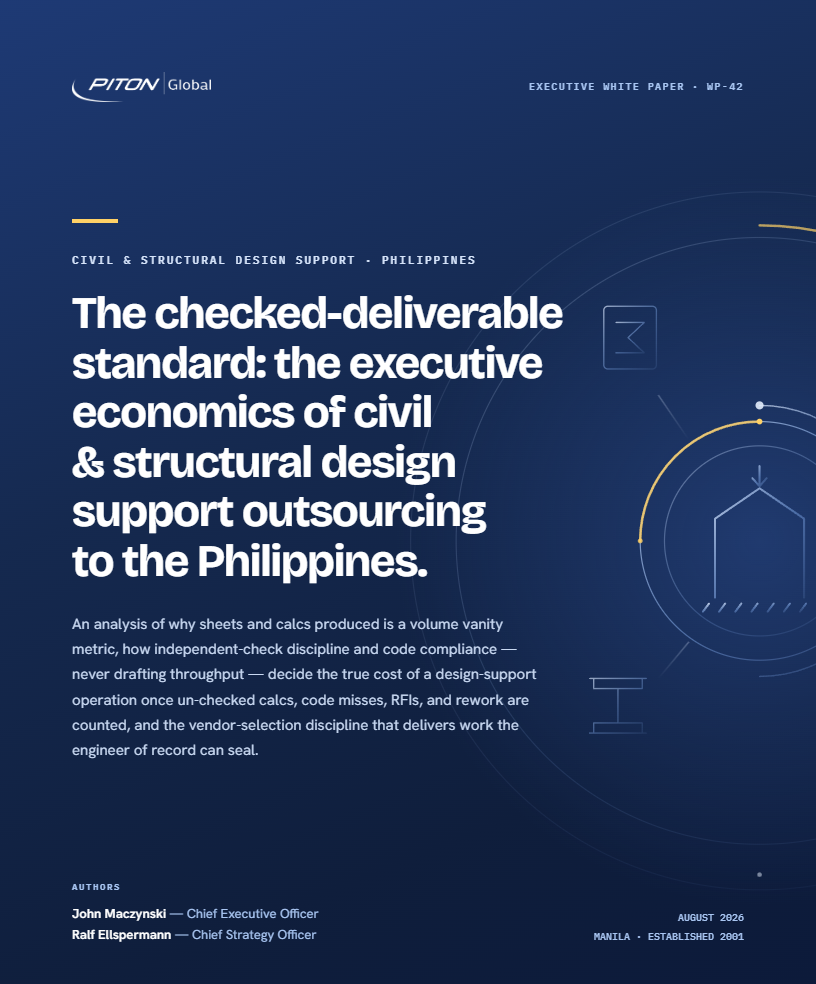 WP-42 Civil & Structural Design Support Outsourcing white paper cover