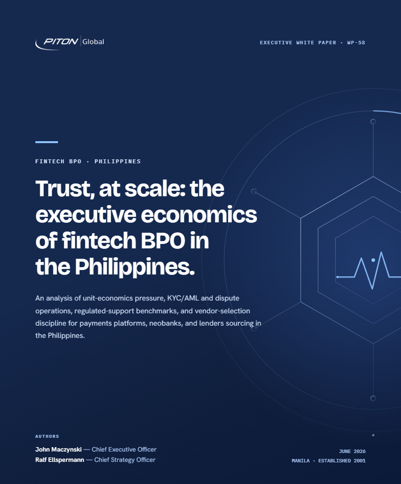 White paper cover — PITON-Global Executive White Paper WP-58