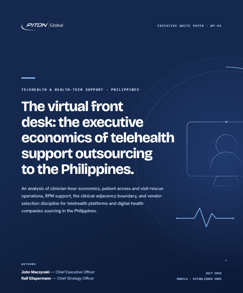 WP-63 Telehealth Support Outsourcing white paper cover