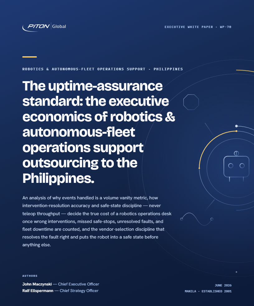 WP-70 Robotics & Autonomous-Fleet Operations Support white paper cover
