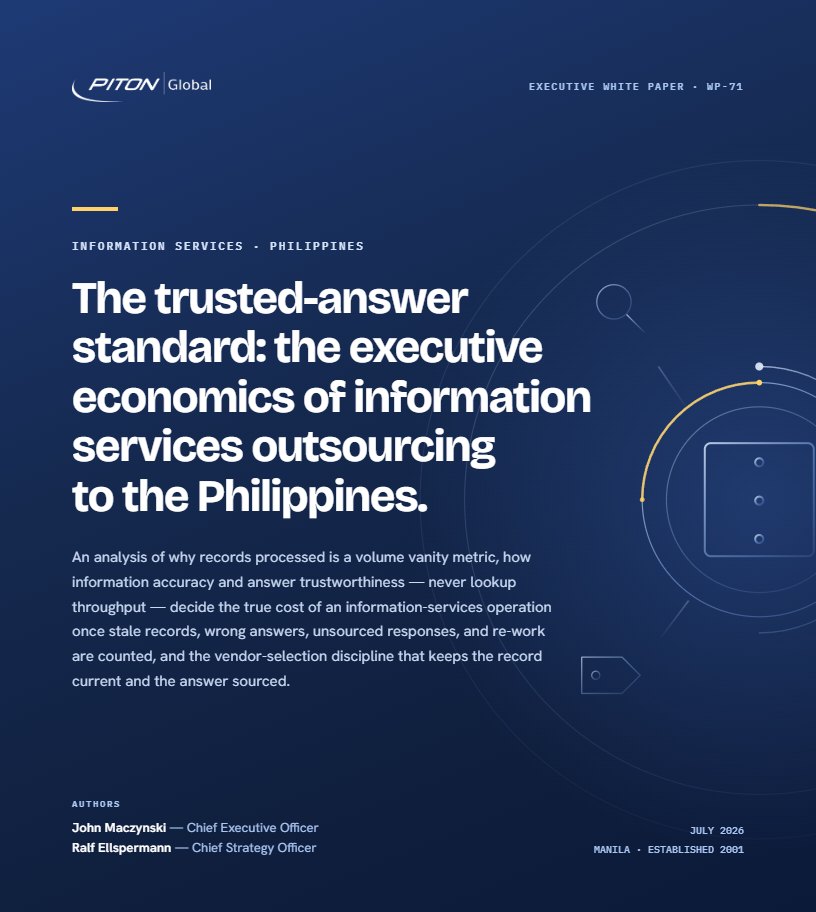 WP-71 Information Services Outsourcing white paper cover