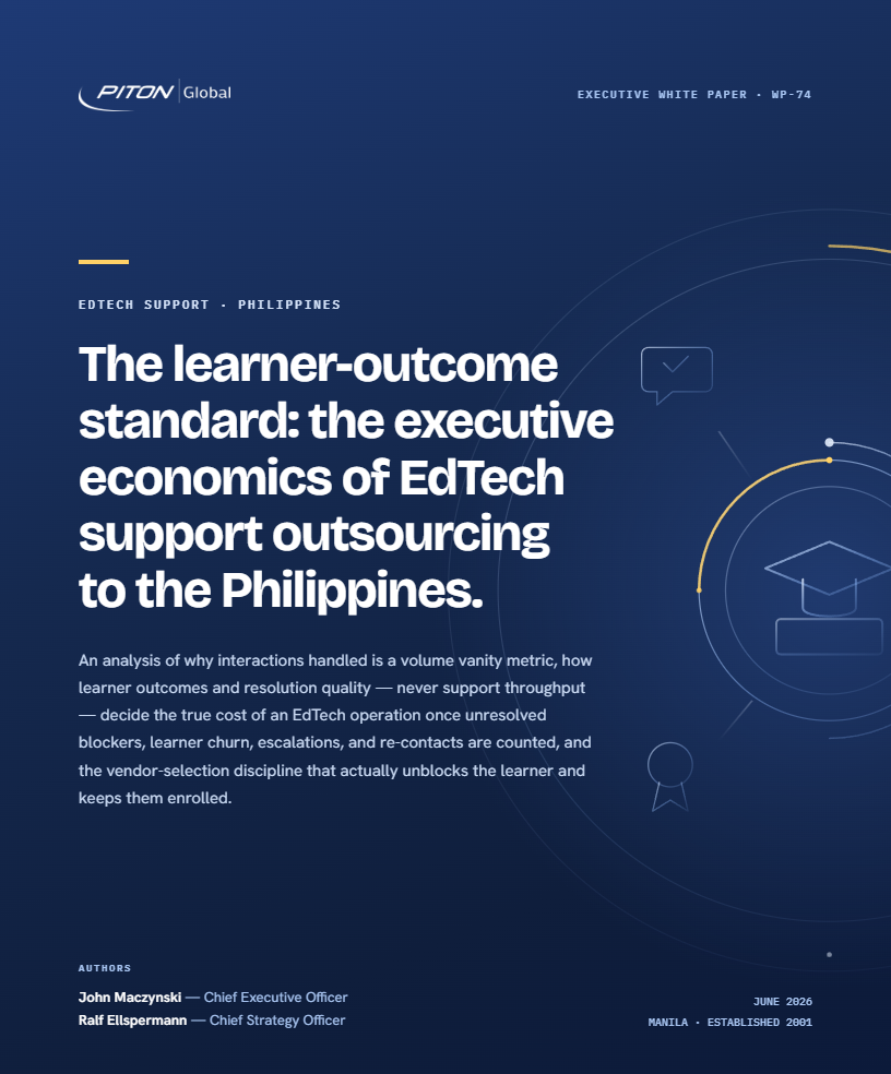 WP-74 EdTech Support Outsourcing white paper cover