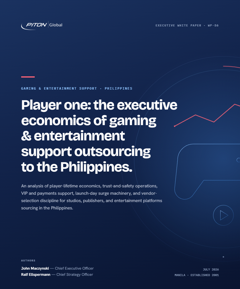 White paper cover — PITON-Global Executive White Paper WP-86