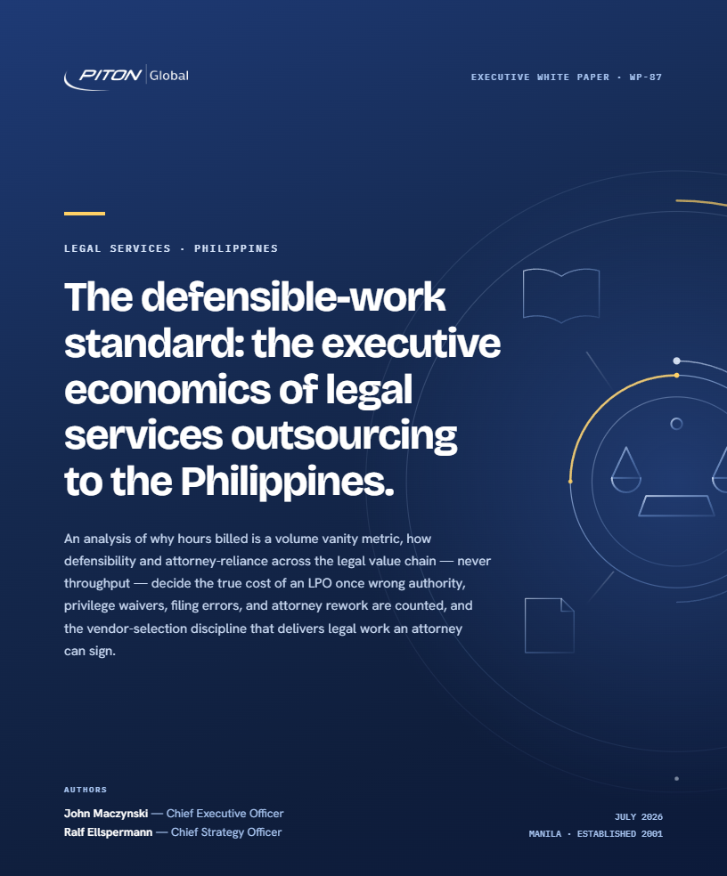 WP-87 Legal Services Outsourcing white paper cover