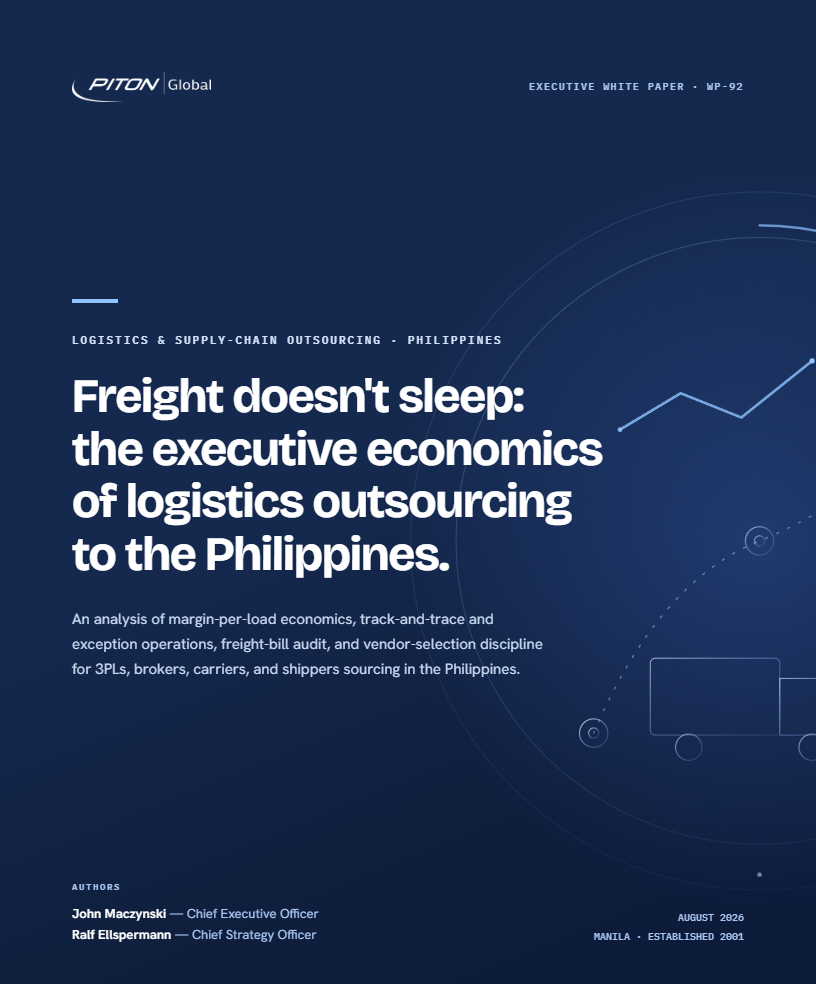White paper cover &mdash; PITON-Global Executive White Paper WP-92