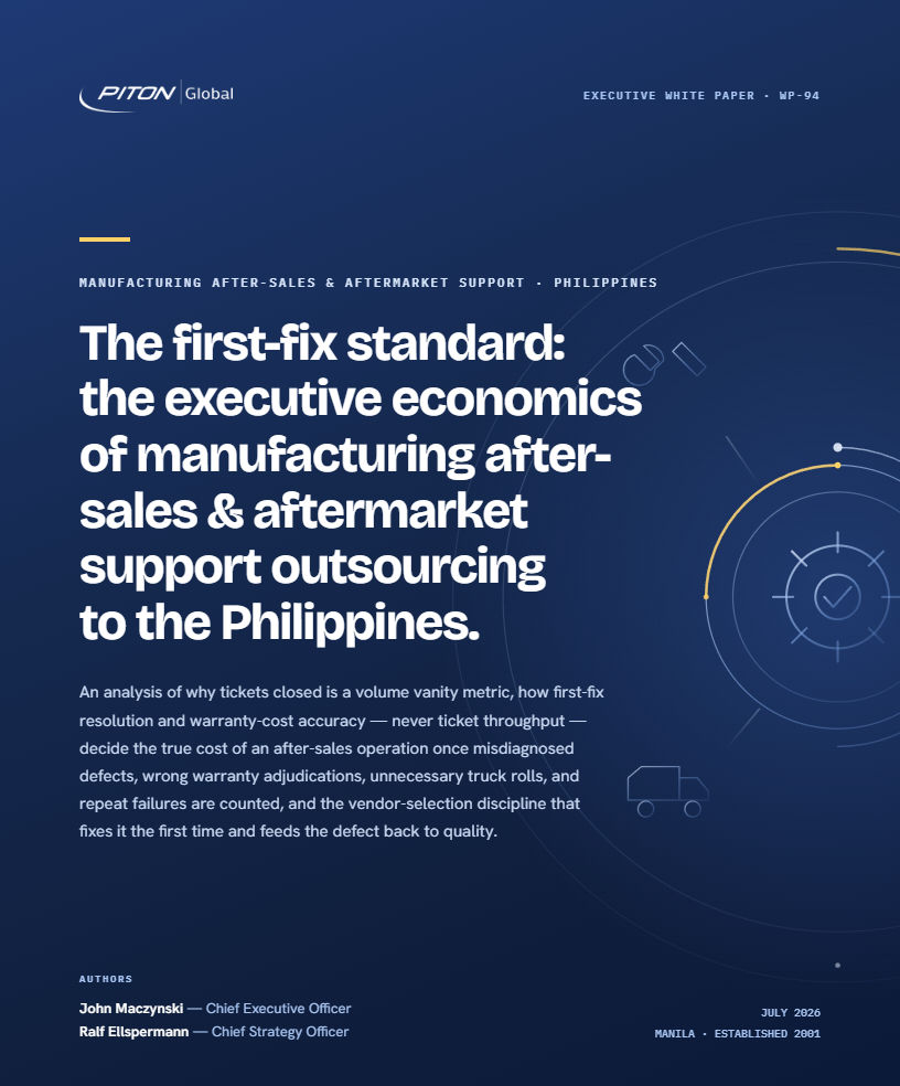 WP-94 Manufacturing After-Sales & Aftermarket Support white paper cover