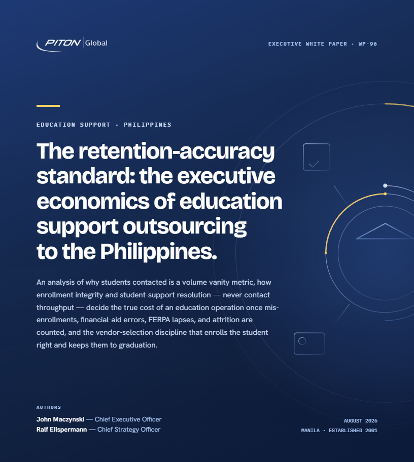WP-96 Education Support Outsourcing white paper cover