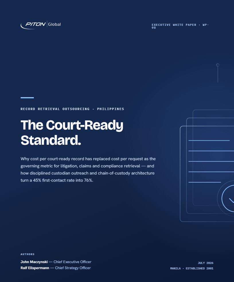 WP-98 Record Retrieval Outsourcing white paper cover