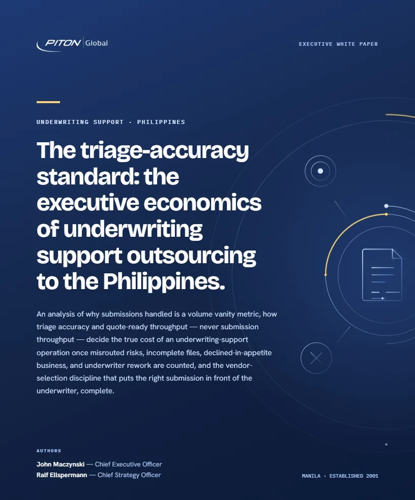 Underwriting Support Outsourcing white paper cover