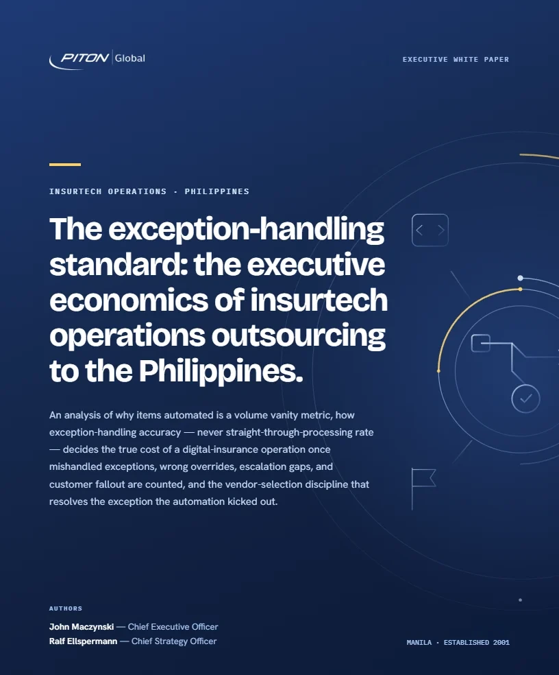 Insurtech Operations white paper cover
