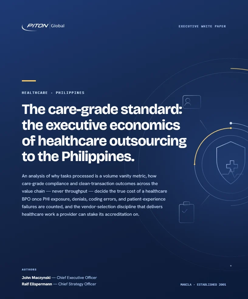 Healthcare Outsourcing white paper cover
