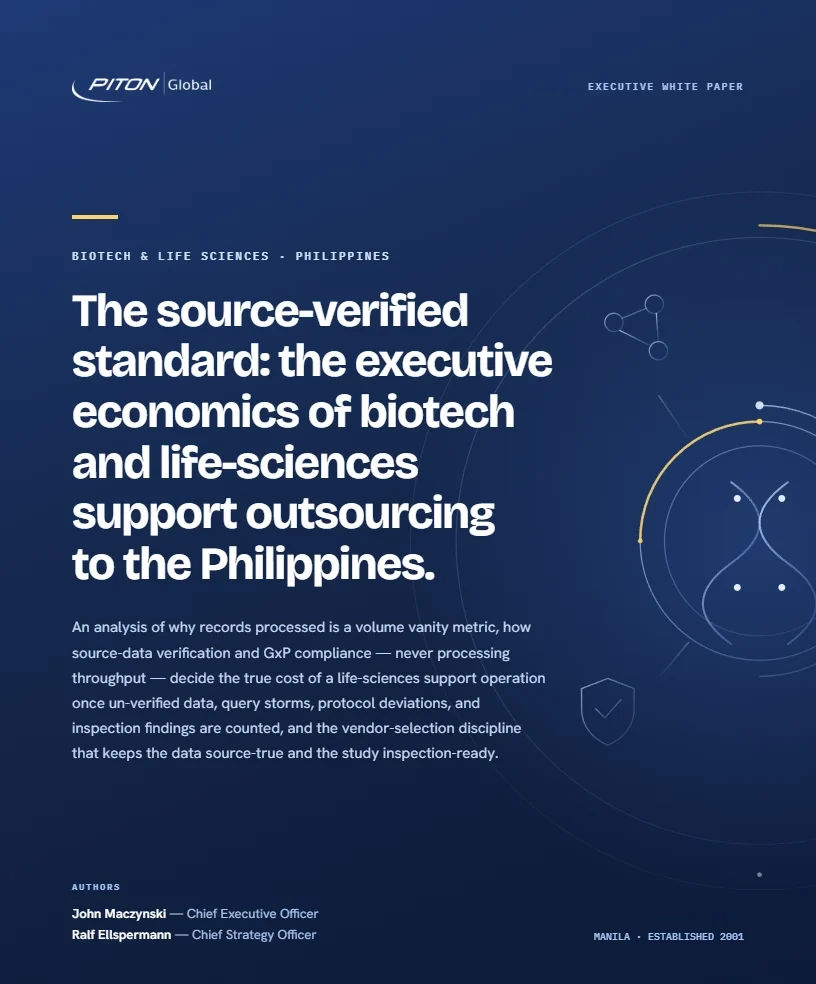 Biotech & Life-Sciences Support Outsourcing white paper cover