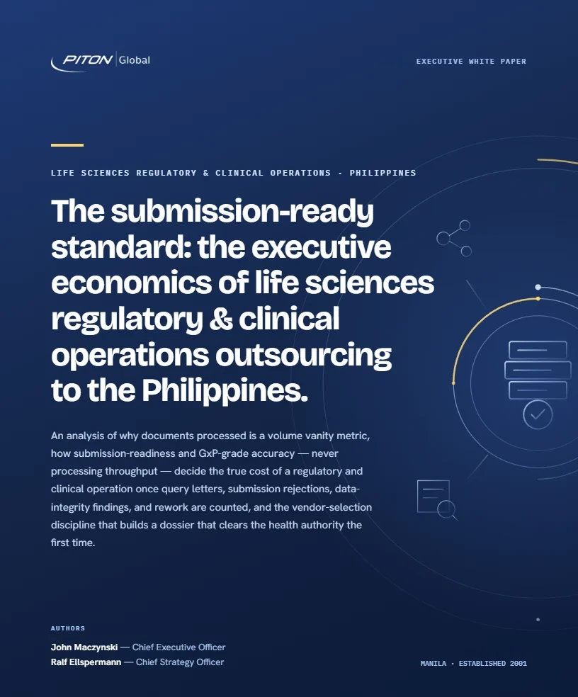 Life Sciences Regulatory & Clinical Operations white paper cover